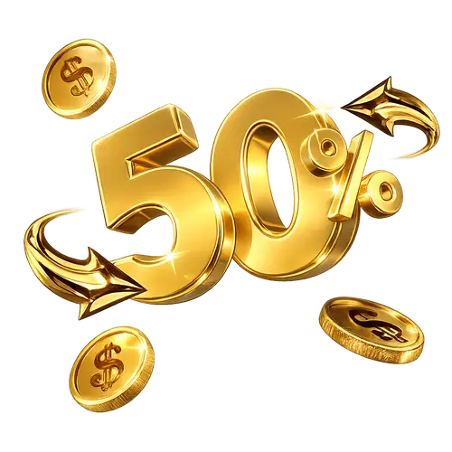 +50% Bonus for your second deposit