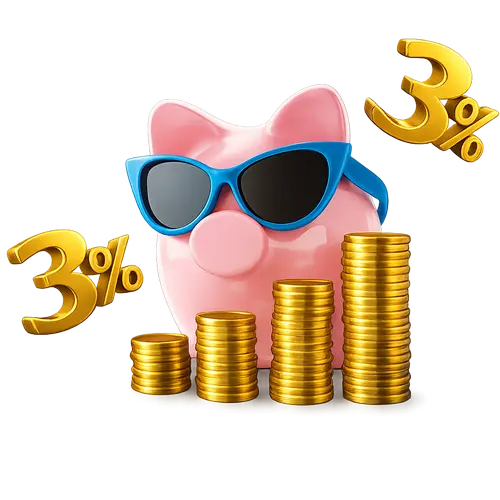 3% Sports cashback
